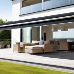 Toldo exterior negro abatible