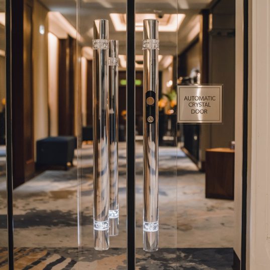 puerta cristal automática